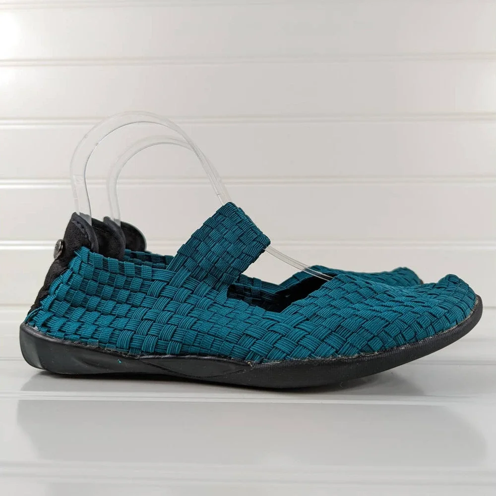 Bernie Mev Cuddly Slip On Woven Mary Jane Shoes Size 39